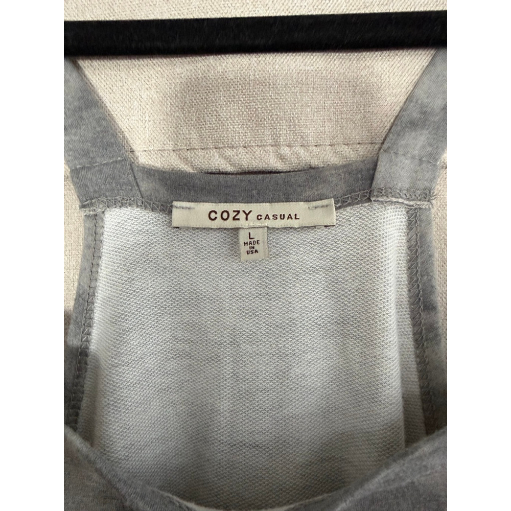 Cozy Casual Grey Tie Dye Romper - L - Picture 5 of 8
